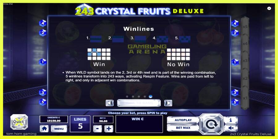 चित्र 7 गेमिंग मशीन 243 Crystal Fruits Deluxe