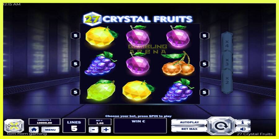 चित्र 2 गेमिंग मशीन 27 Crystal Fruits