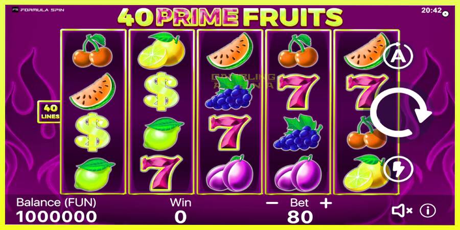 चित्र 2 गेमिंग मशीन 40 Prime Fruits