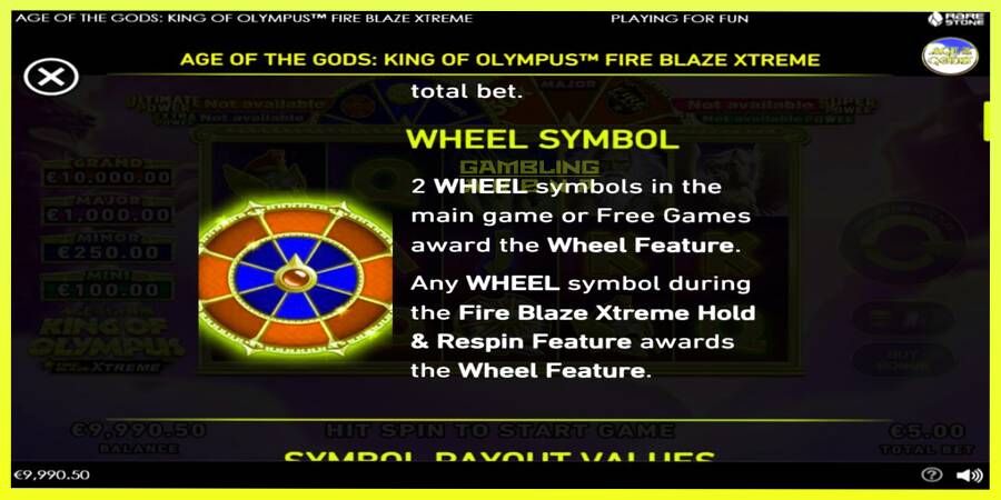 चित्र 5 गेमिंग मशीन Age of the Gods: King of Olympus Fire Blaze Xtreme