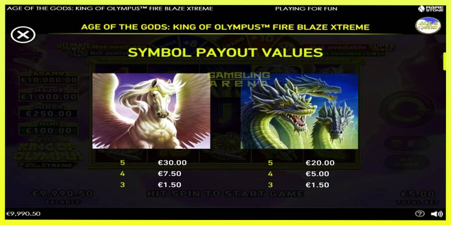 चित्र 6 गेमिंग मशीन Age of the Gods: King of Olympus Fire Blaze Xtreme