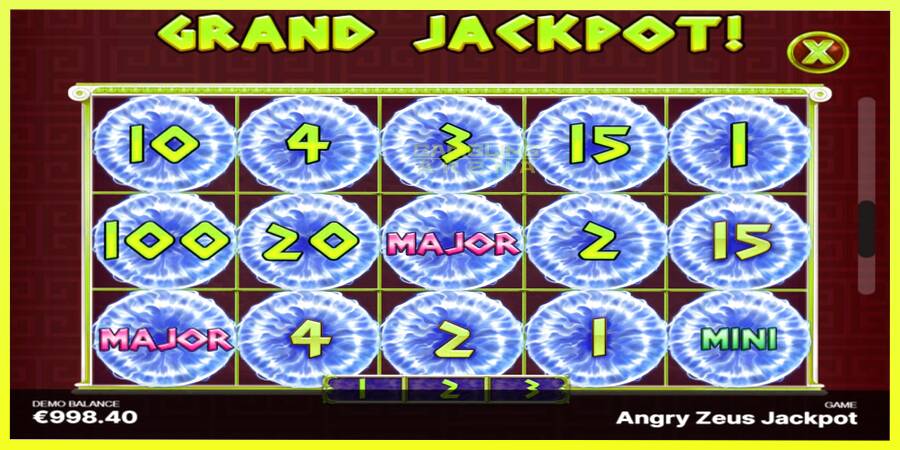 चित्र 7 गेमिंग मशीन Angry Zeus Jackpot