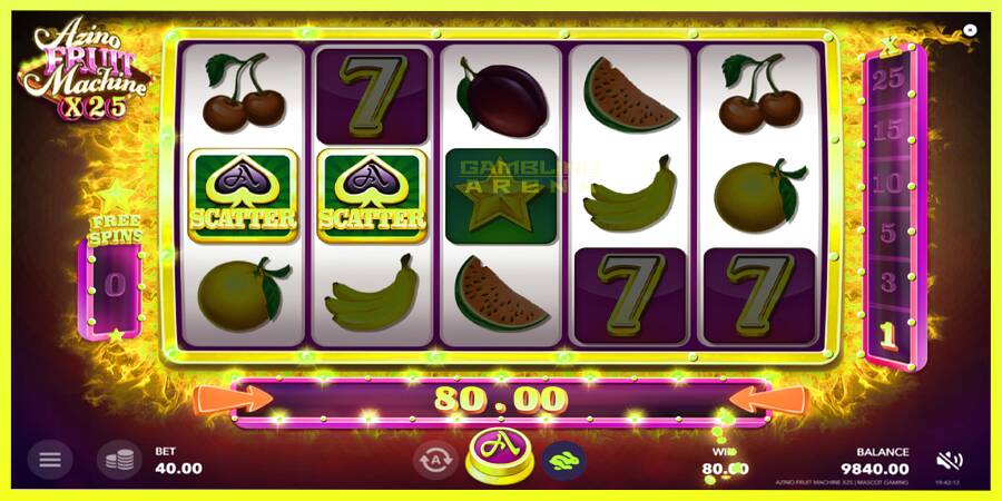 चित्र 3 गेमिंग मशीन Azino Fruit Machine x25