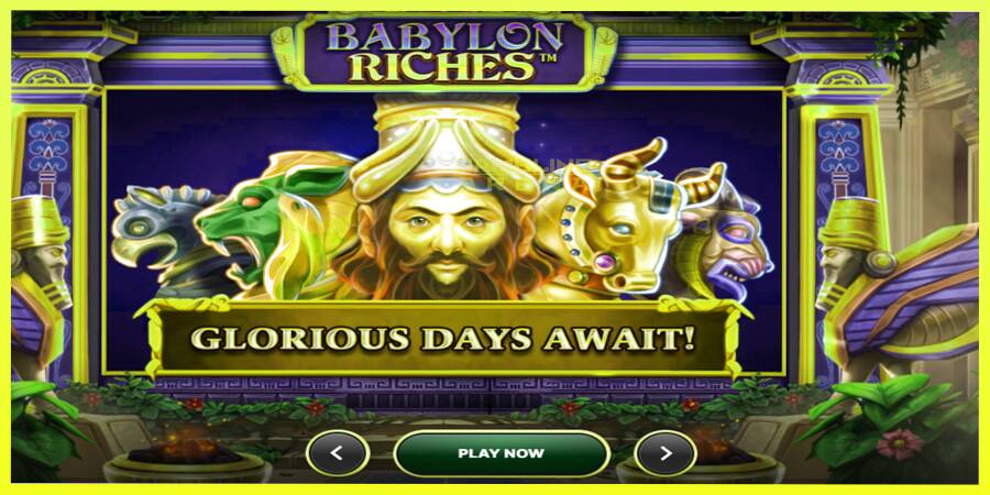 चित्र 1 गेमिंग मशीन Babylon Riches