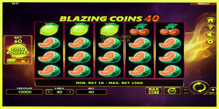 चित्र 2 गेमिंग मशीन Blazing Coins 40