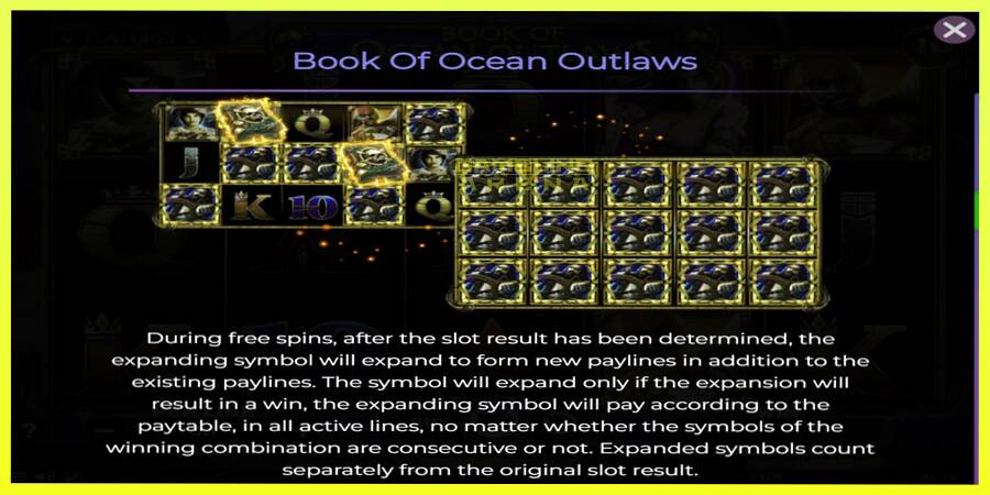 चित्र 5 गेमिंग मशीन Book of Ocean Outlaws