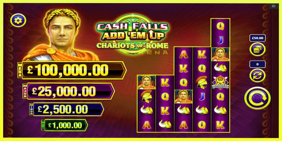 चित्र 2 गेमिंग मशीन Cash Falls: Add Em Up Chariots of Rome