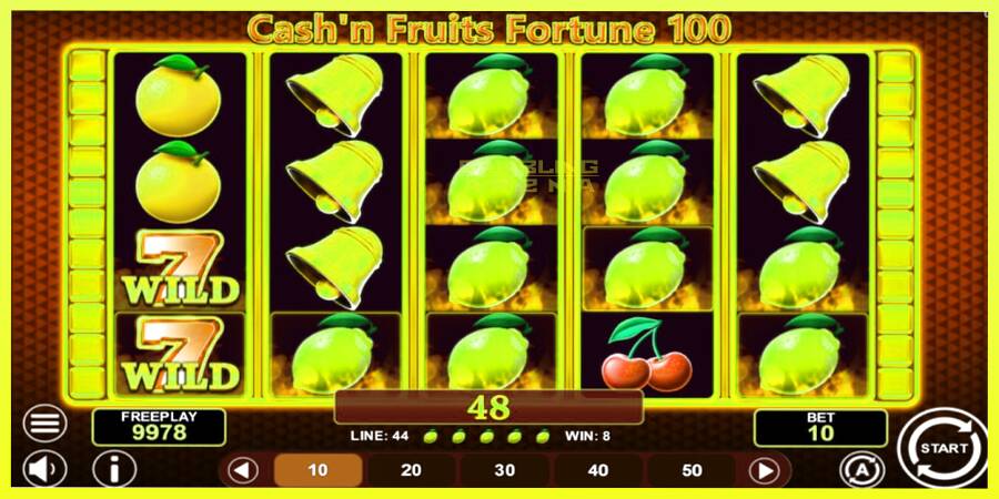 चित्र 2 गेमिंग मशीन Cashn Fruits Fortune 100