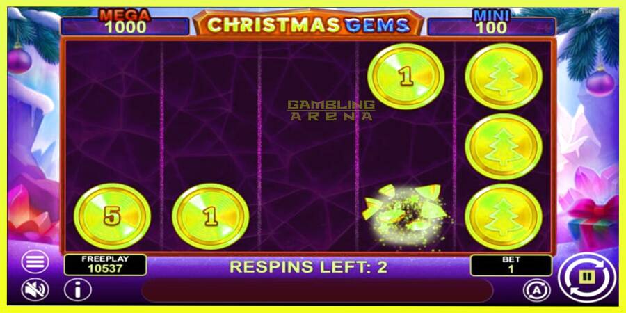 चित्र 5 गेमिंग मशीन Christmas Gems Hold & Win