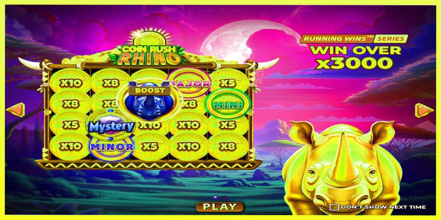 चित्र 1 गेमिंग मशीन Coin Rush Rhino