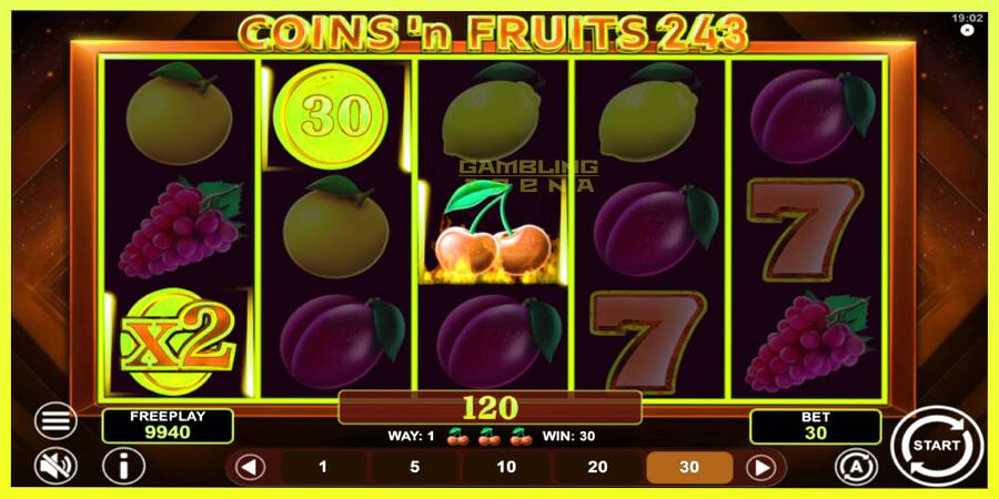 चित्र 4 गेमिंग मशीन Coinsn Fruits 243