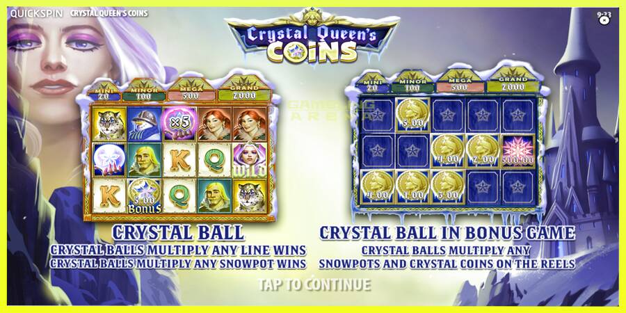 चित्र 1 गेमिंग मशीन Crystal Queens Coins