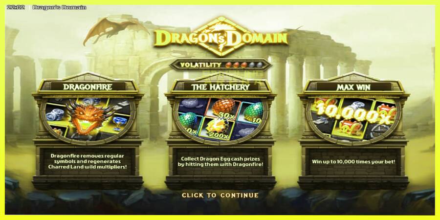 चित्र 1 गेमिंग मशीन Dragons Domain