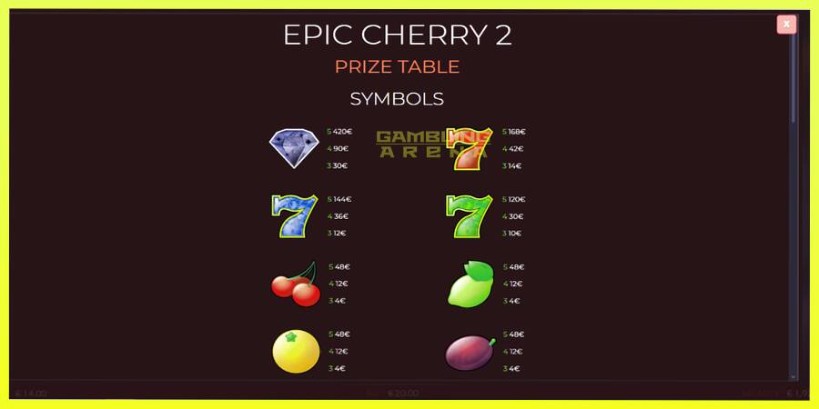 चित्र 5 गेमिंग मशीन Epic Cherry 2