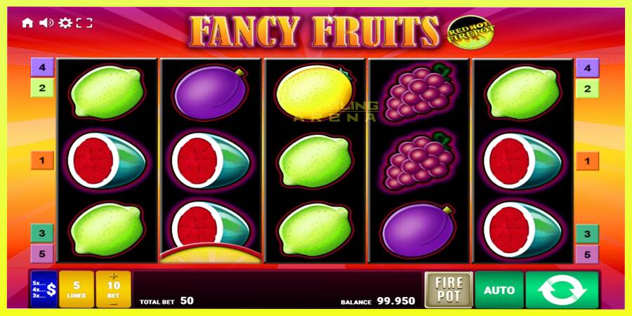 चित्र 1 गेमिंग मशीन Fancy Fruits Red Hot Firepot