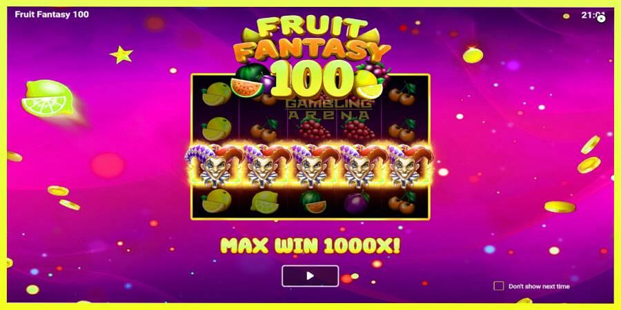 चित्र 1 गेमिंग मशीन Fruit Fantasy 100