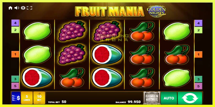 चित्र 1 गेमिंग मशीन Fruit Mania Golden Nights