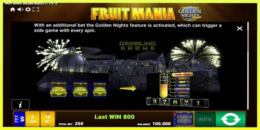 चित्र 5 गेमिंग मशीन Fruit Mania Golden Nights