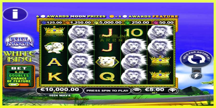 चित्र 1 गेमिंग मशीन Full Moon: White King PowerPlay Jackpot