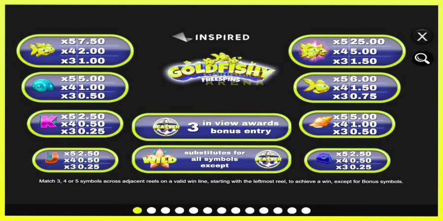 चित्र 4 गेमिंग मशीन Gold Fishy Free Spins