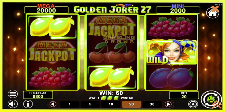 चित्र 3 गेमिंग मशीन Golden Joker 27 Hold & Win