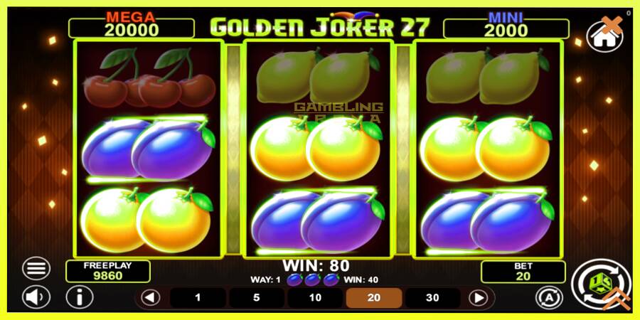 चित्र 4 गेमिंग मशीन Golden Joker 27 Hold & Win