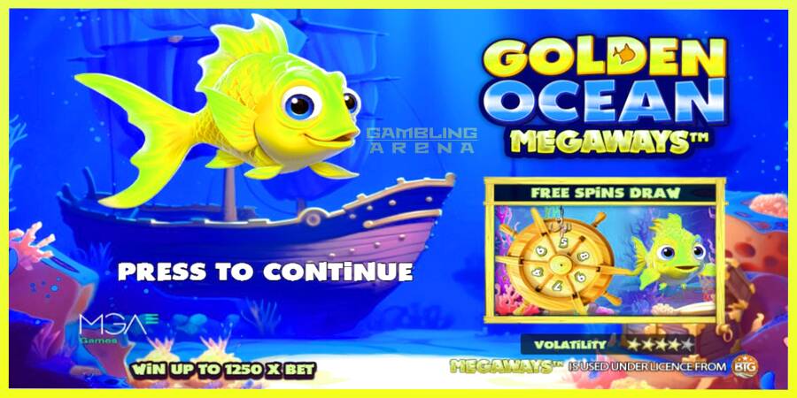 चित्र 1 गेमिंग मशीन Golden Ocean Megaways