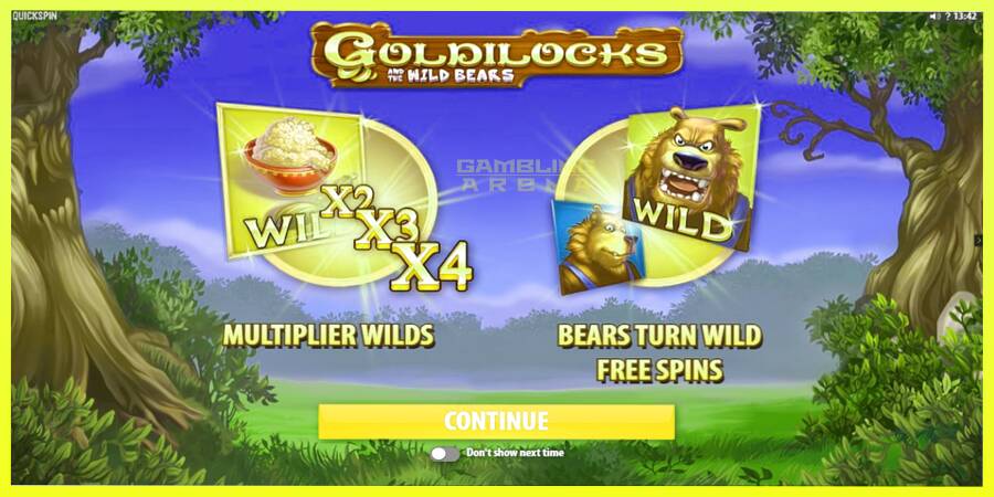 चित्र 1 गेमिंग मशीन Goldilocks and the Wild Bears