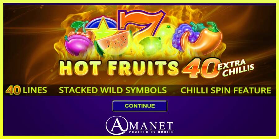 चित्र 1 गेमिंग मशीन Hot Fruits 40 Extra Chillis