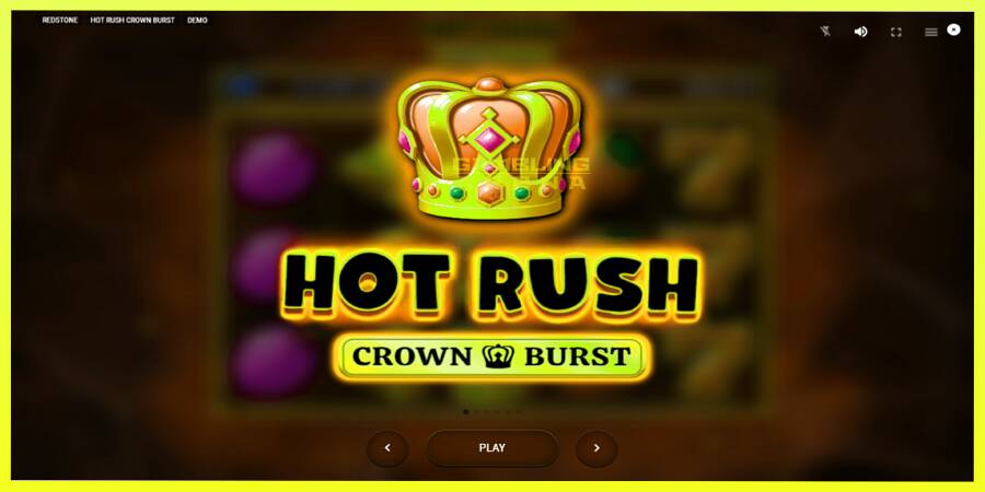 चित्र 1 गेमिंग मशीन Hot Rush Crown Burst