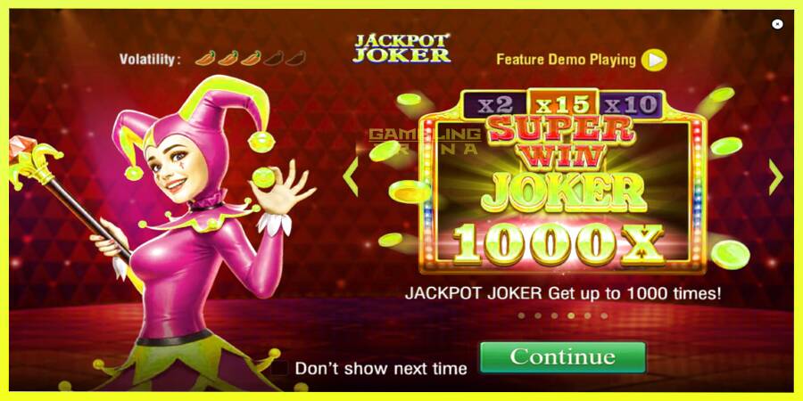 चित्र 1 गेमिंग मशीन Jackpot Joker