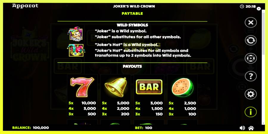 चित्र 5 गेमिंग मशीन Jokers Wild Crown Diamond Treasures