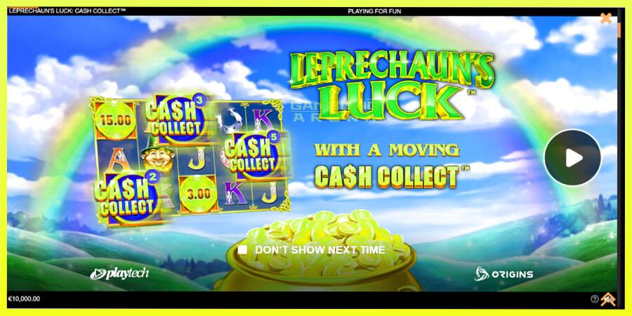 चित्र 1 गेमिंग मशीन Leprechauns Luck Cash Collect Megaways PowerPlay Jackpot