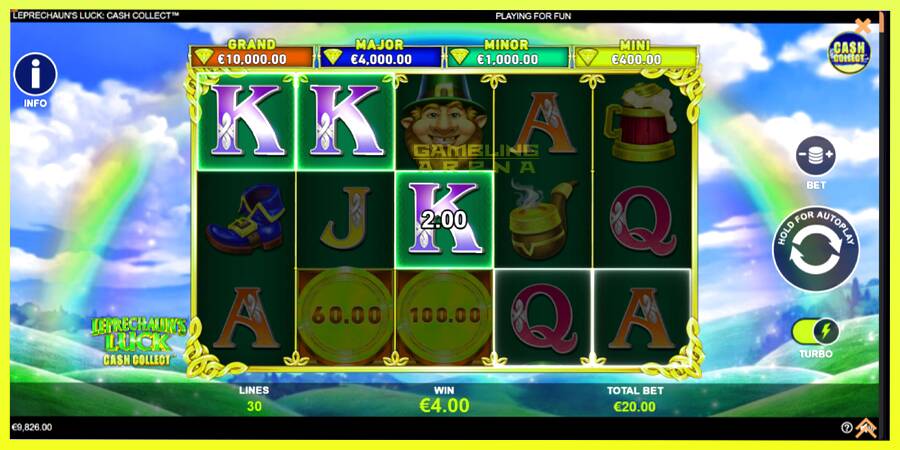 चित्र 4 गेमिंग मशीन Leprechauns Luck Cash Collect Megaways PowerPlay Jackpot