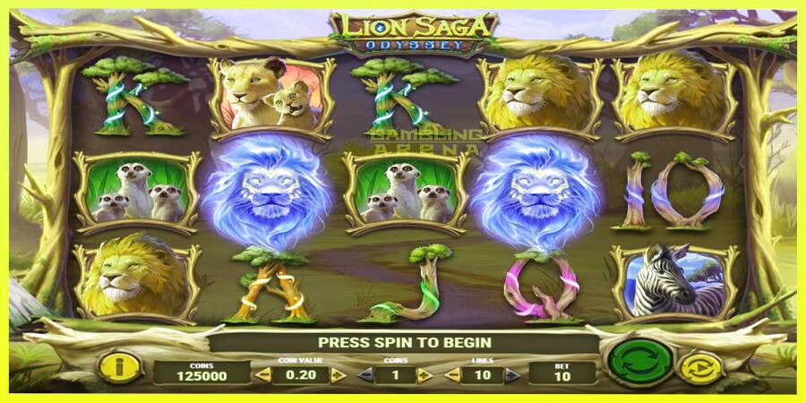 चित्र 1 गेमिंग मशीन Lion Saga Odyssey