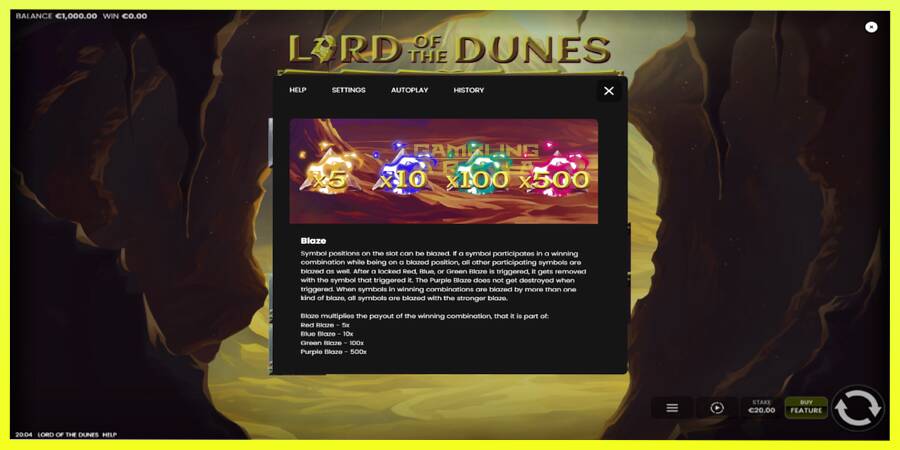 चित्र 6 गेमिंग मशीन Lord of the Dunes