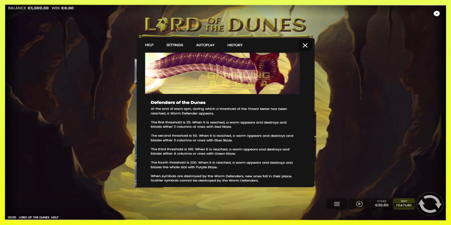 चित्र 7 गेमिंग मशीन Lord of the Dunes