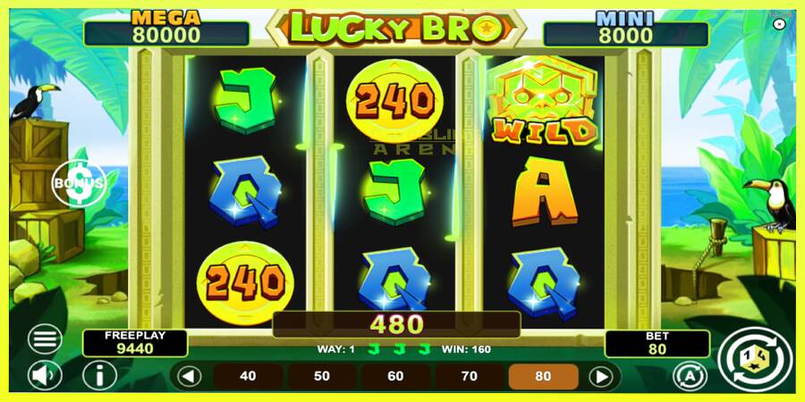 चित्र 3 गेमिंग मशीन Lucky Bro Hold & Win