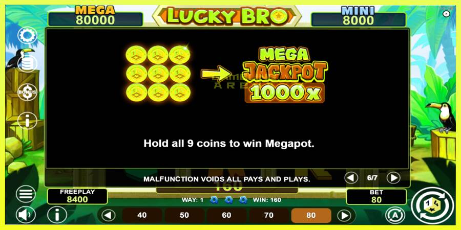 चित्र 7 गेमिंग मशीन Lucky Bro Hold & Win