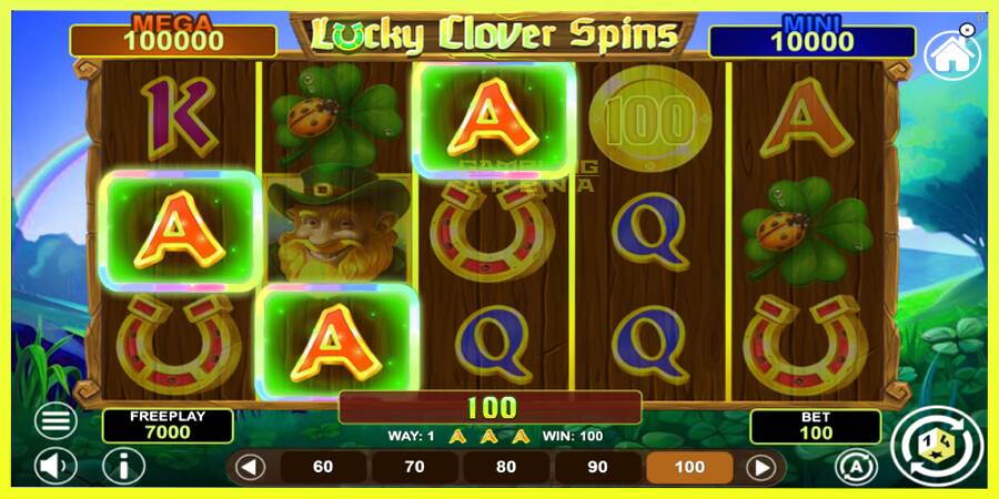 चित्र 3 गेमिंग मशीन Lucky Clover Spins