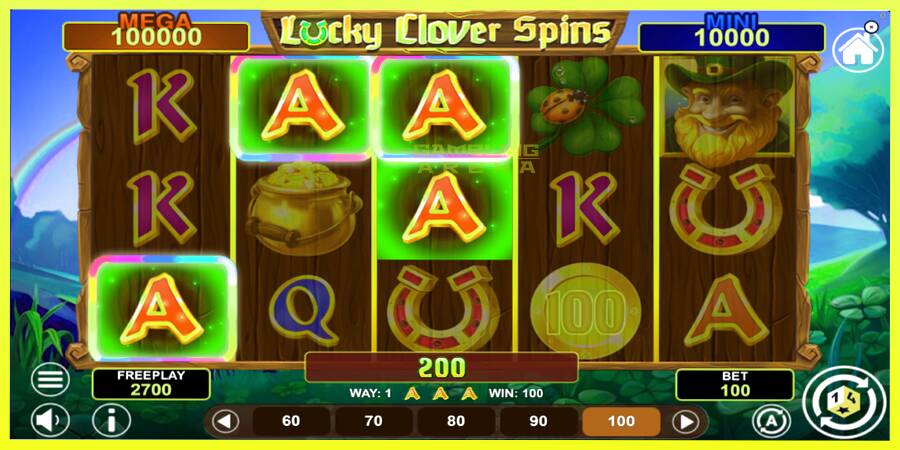 चित्र 4 गेमिंग मशीन Lucky Clover Spins