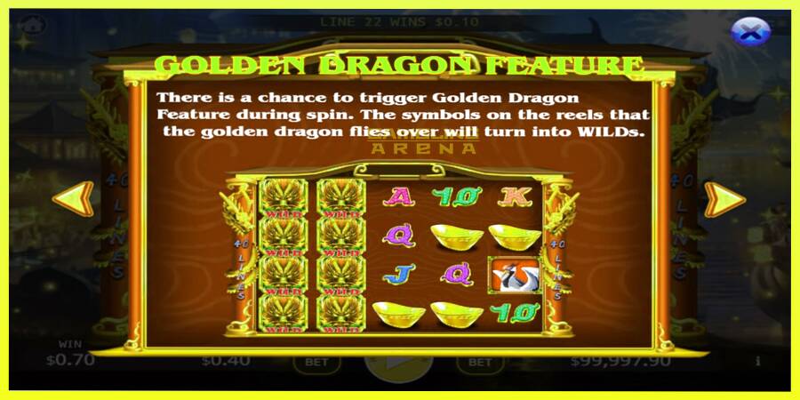 चित्र 4 गेमिंग मशीन Lucky Golden Dragon Lock 2 Spin