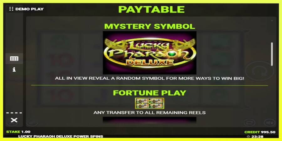 चित्र 5 गेमिंग मशीन Lucky Pharaoh Deluxe Fortune Play