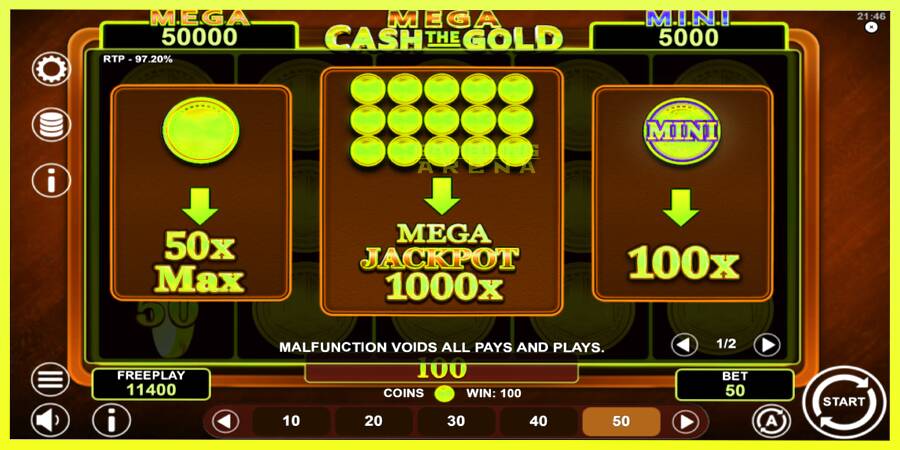 चित्र 6 गेमिंग मशीन Mega Cash The Gold