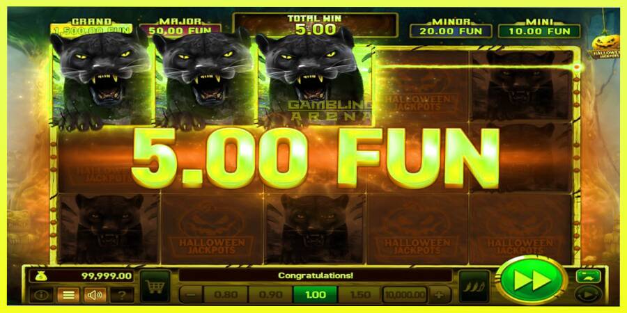 चित्र 4 गेमिंग मशीन Mighty Wild: Panther Grand Gold Edition Halloween Jackpots