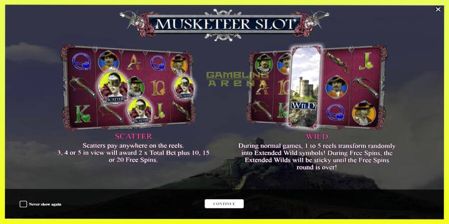 चित्र 1 गेमिंग मशीन Musketeer Slot