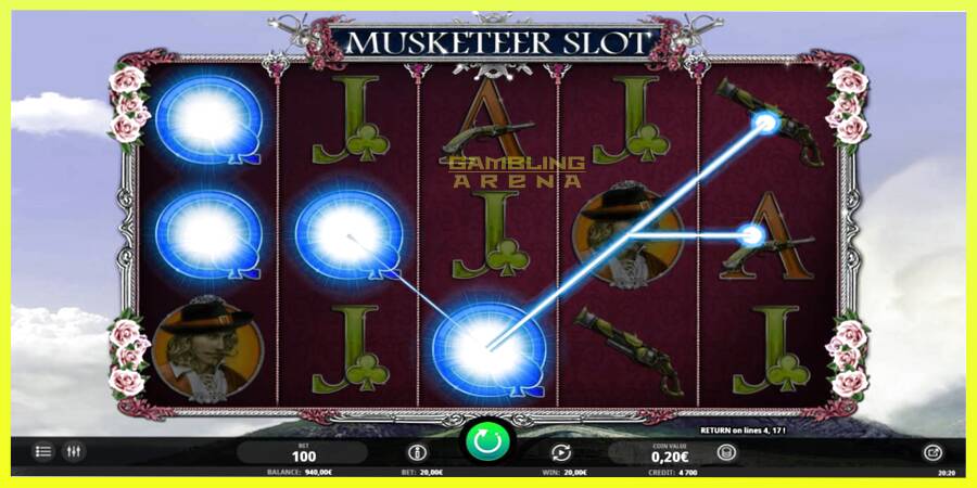 चित्र 3 गेमिंग मशीन Musketeer Slot