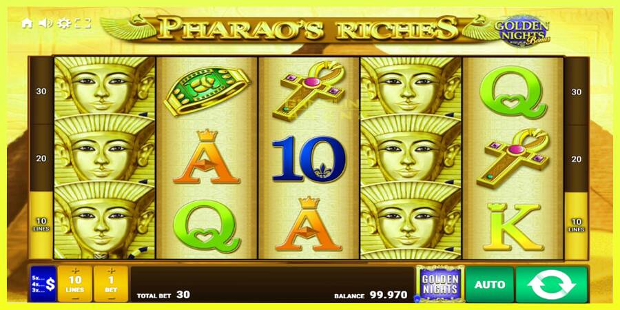 चित्र 2 गेमिंग मशीन Pharaos Riches Golden Nights