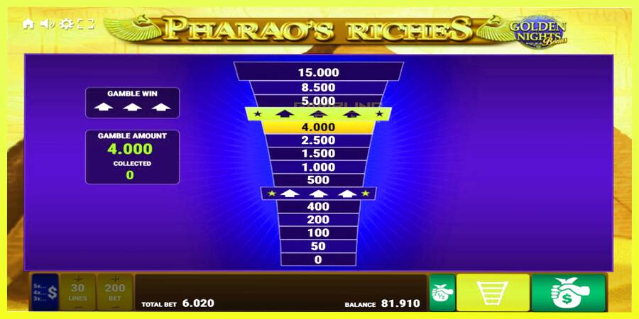 चित्र 4 गेमिंग मशीन Pharaos Riches Golden Nights