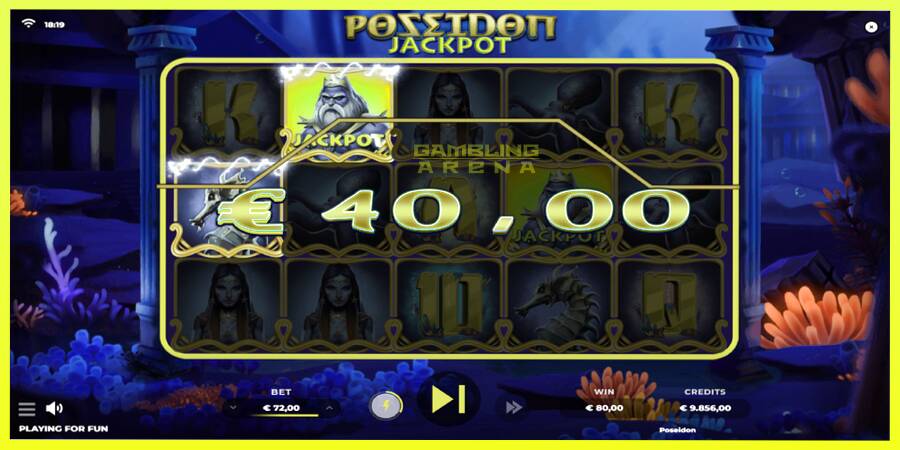 चित्र 4 गेमिंग मशीन Poseidon Jackpot